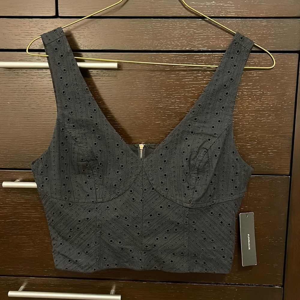 Black halter top